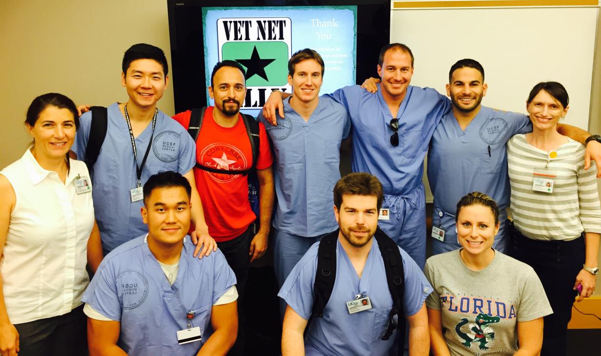 UCSF student veterans at staff training